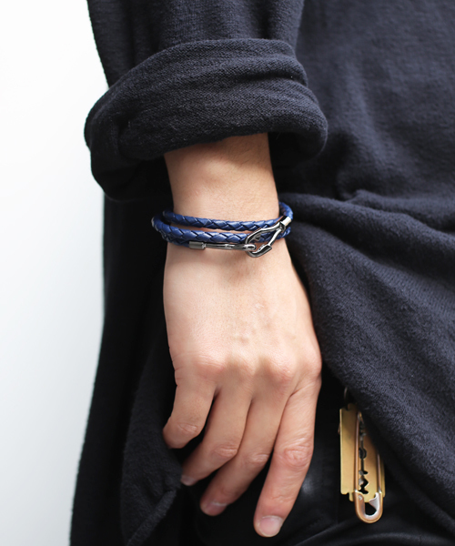 JAM  MADE 編み込みレザーブレスレット JAM HOME MADE ブレスレット 編み込み 3巻 レザー ブレスレット