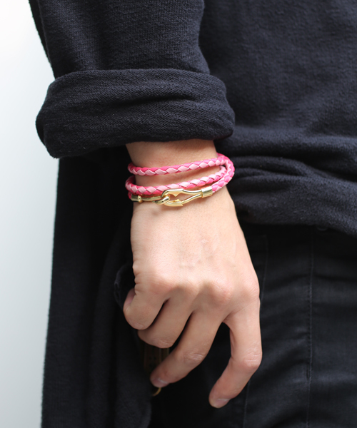 JAM HOME MADE ブレスレット 編み込み 3巻 レザー ブレスレット