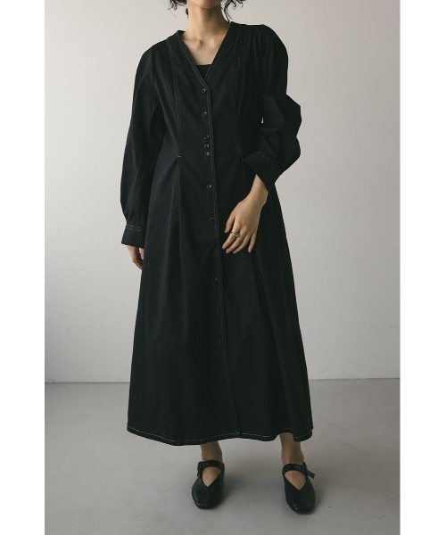 黒いひざ丈ワンピース M 楽天市場】ワンピース 膝丈 ワンピ レディース キレイめ 長袖