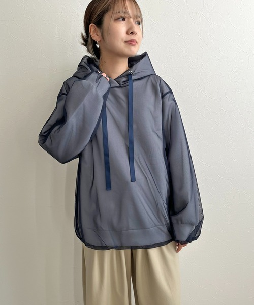 イタリアで購入☆ AVIU チュールパーカーとロンTセット　専用です。 LHELBIE パーカー オーバーチュールパーカー レディース