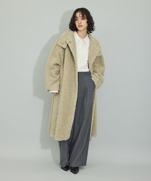 ADAM ET ROPE' コート アウター 「WEB限定」スタンドカラー