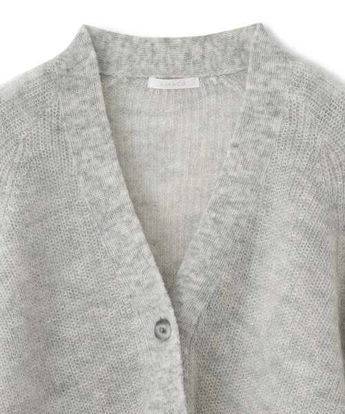 AMACA（アマカ） カーディガン モヘヤニットカーディガン レディース