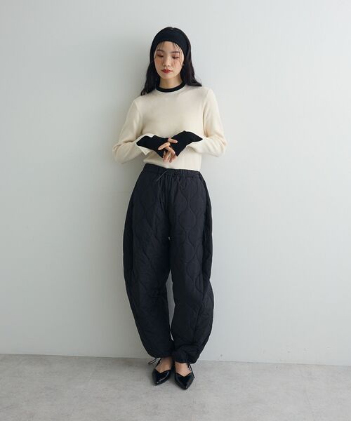 AnriettMusee パンツ キルティングカーブパンツ レディース : ZOZOTOWN