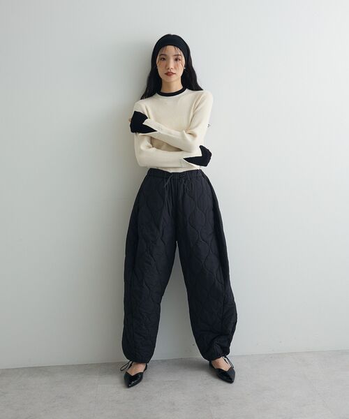 AnriettMusee パンツ キルティングカーブパンツ レディース : ZOZOTOWN