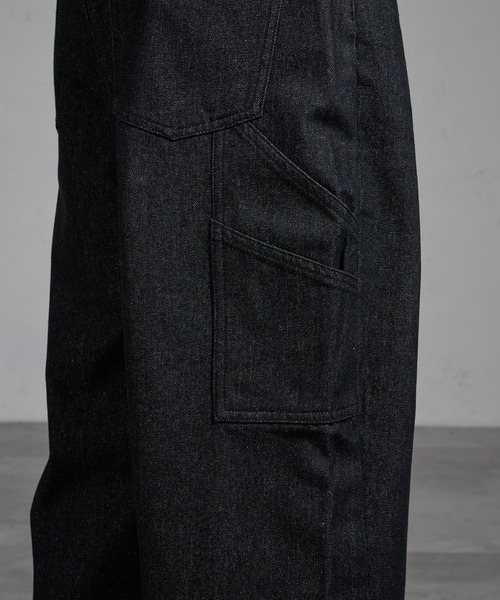 デニム・ジーパン [COLN] west point curved wide denim pants ☆ANDERSSON BELL☆ SCRATCH CURVED WIDE JEANS (ANDERSSON BELL