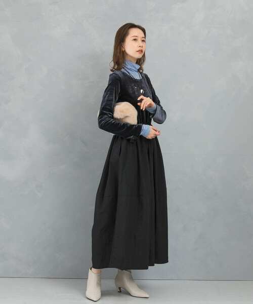 ワンピース 「WEB限定」ベロアドッキングワンピース : ZOZOTOWN Yahoo