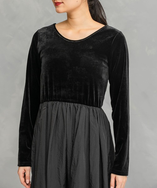 ワンピース 「WEB限定」ベロアドッキングワンピース : ZOZOTOWN Yahoo