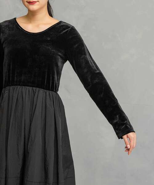 ワンピース 「WEB限定」ベロアドッキングワンピース : ZOZOTOWN Yahoo