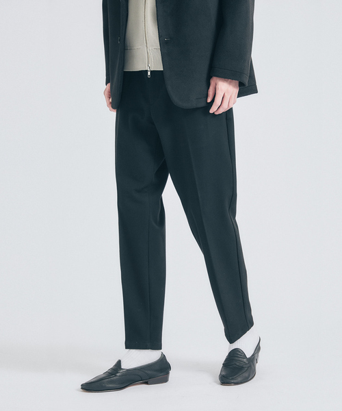 ABAHOUSE GRAY スラックス 「セットアップ対応」カシミヤタッチ ピーチ