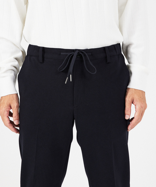 kredonozzeダックス　カシミヤ混　ストレッチ　パンツ　セットアップ ABAHOUSE GRAY スラックス 「セットアップ対応」カシミヤタッチ ピーチ