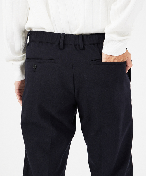 ABAHOUSE GRAY スラックス 「セットアップ対応」カシミヤタッチ ピーチ