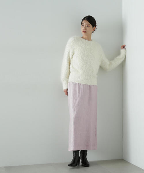 スカート n N.Natural Beauty Basic スカート シャイニーナロースカート