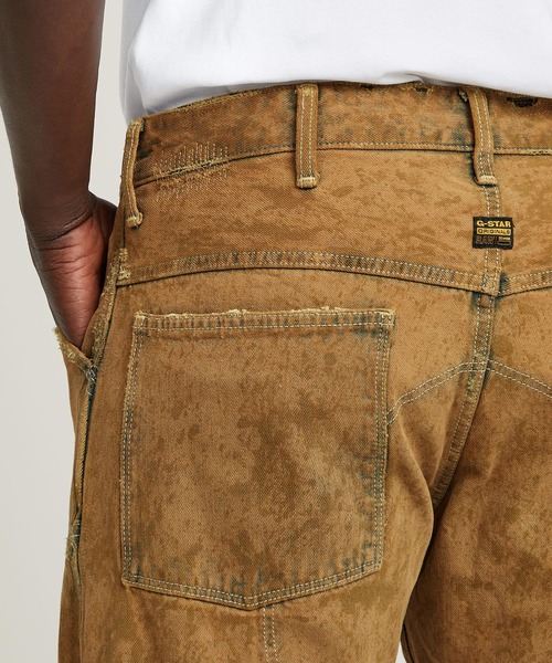 G-STAR RAW Elwood ジーンズ パンツ 総柄 イエロー ブラック G-STAR RAW WC240 G-Star ジースターロウ ELWOOD 5622 3D