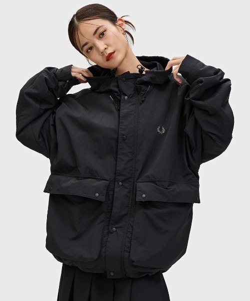 FRED PERRY ウインドブレーカー FRED PERRY Fred Perry フレッドペリー フーデットシェル