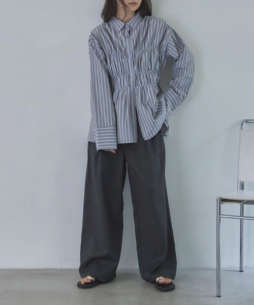 feepur スラックス パンツ 「4size展開/セットアップ可」ダブル