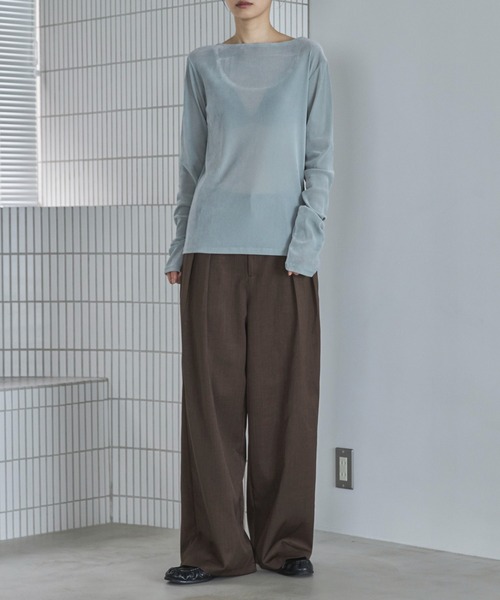 feepur（フェピュール） ワイドパンツ スラックス パンツ 「4size展開