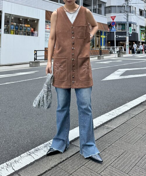 【HELLO.SANFRANCISCO】スウェードミニワンピース HELLO.SANFRANCISCO ワンピース 「HELLO.SANFRANCISCO