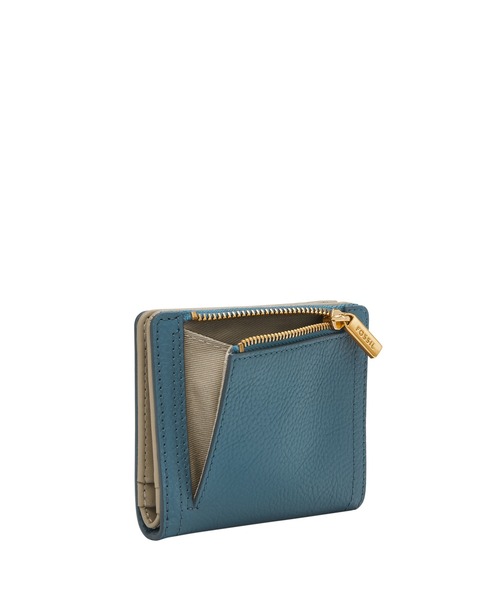 FOSSIL 財布 フォッシル 二つ折り財布 レディース レザー ブルー