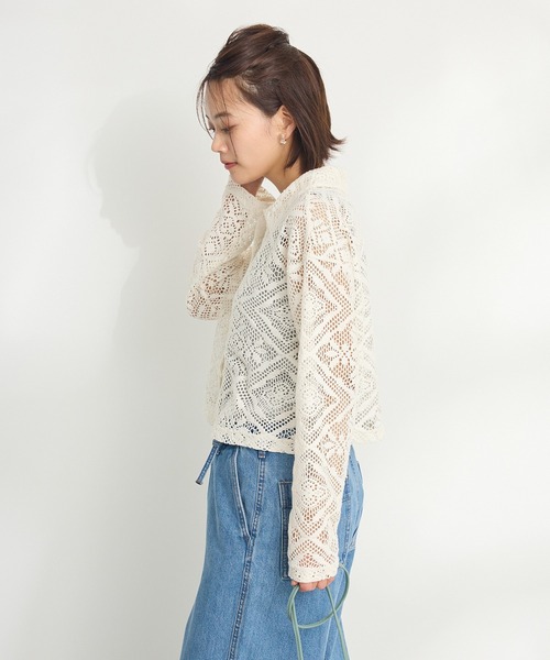 CRAFT STANDARD BOUTIQUE カーディガン クロシェレース