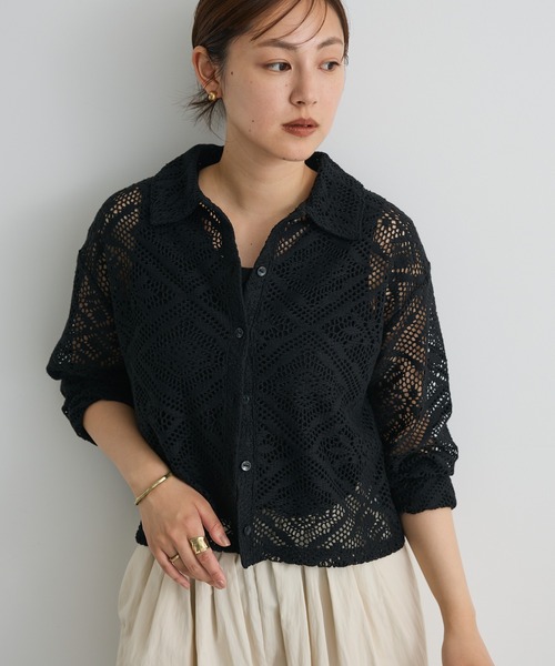 サエラレースカーディガン CRAFT STANDARD BOUTIQUE カーディガン クロシェレース