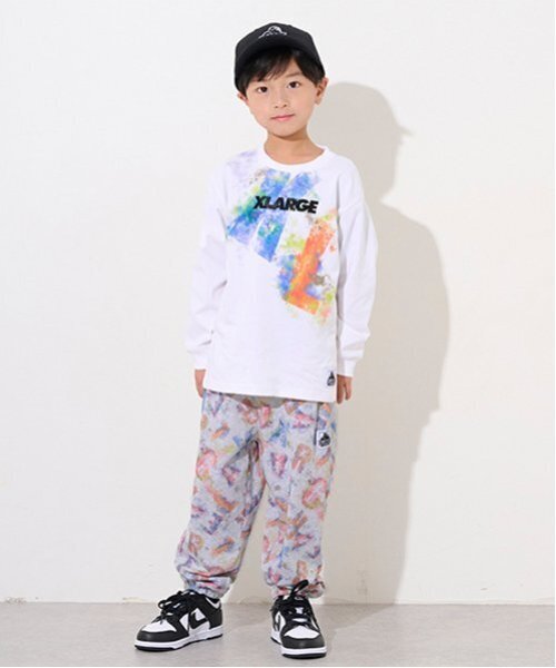 男の子 150 まとめ売り XLARGE KIDS パンツ 総柄ロゴイージーパンツ キッズ 子供服
