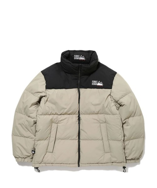FIRST DOWN（ファーストダウン） ダウンジャケット LARGE ライトカーキ