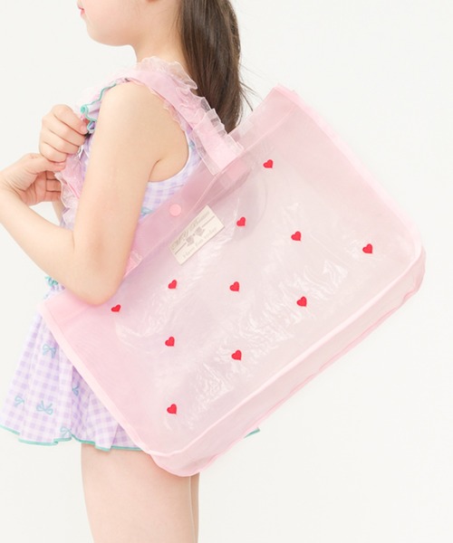 Kids Foret ハート・お花刺繍プールバッグ : ZOZOTOWN Yahoo!店