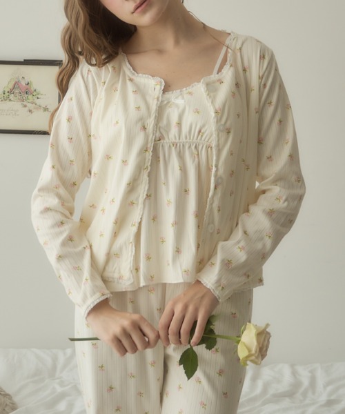 小花柄ルームウェアセット セール】【3点SET】小花柄ルームウェア セット（ルームウェア
