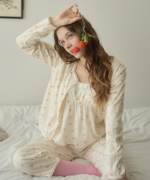 小花柄ルームウェアセット セール】【3点SET】小花柄ルームウェア セット（ルームウェア