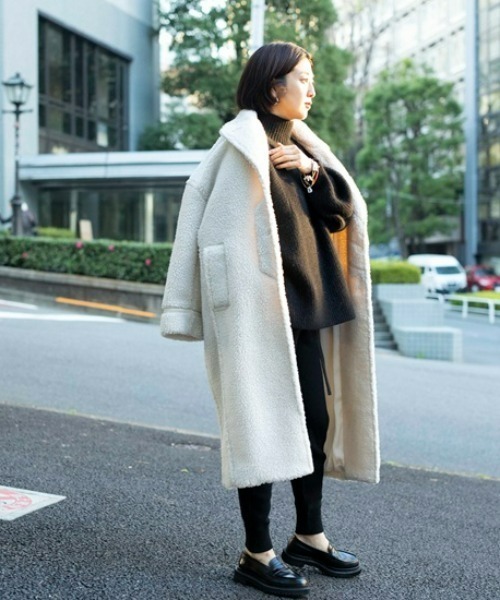 「styling/」 コート 0 ブラック レディース_画像9