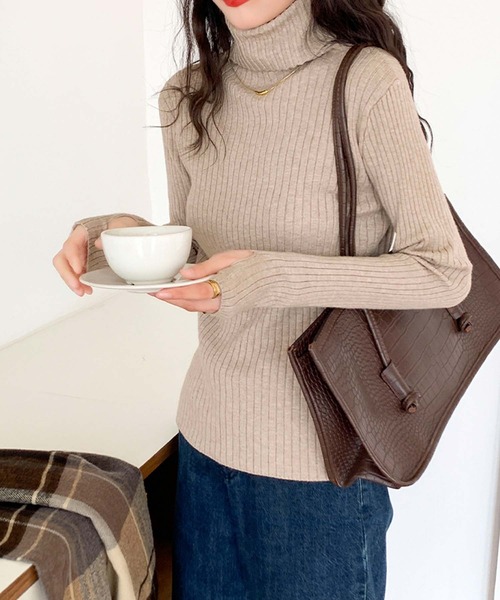 「Ulysses」 「Doula Doula」タートルネックニット F ブラック レディース_画像8