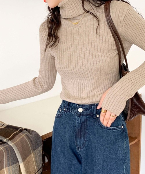 「Ulysses」 「Doula Doula」タートルネックニット F ブラック レディース_画像9