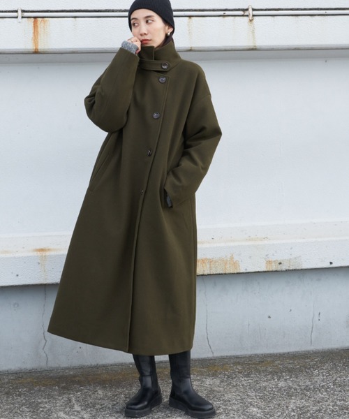 「Auntie Rosa Holiday」 チェスターコート MEDIUM アイボリー レディース_画像5