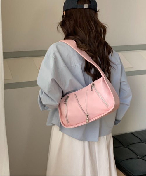 綺麗、ハンドバッグ FINEnough ショルダーバッグ バッグ トリプルジップデザイン