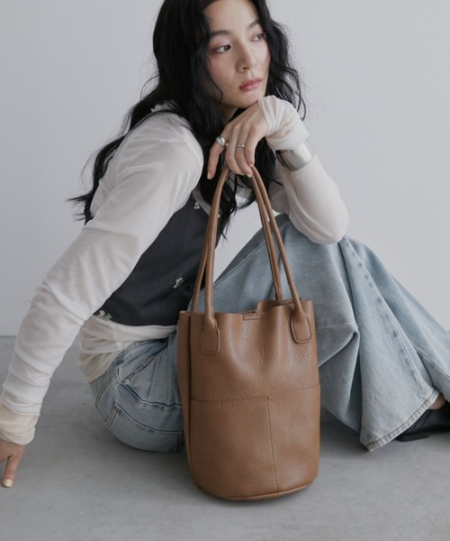 Aunt Marie's（アントマリーズ） トートバッグ アウトポケットバケツ