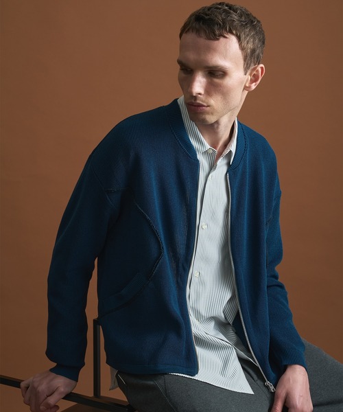 PUBLIC TOKYO ニット　ブルゾン　パブリック PUBLIC TOKYO（パブリックトウキョウ）の「スイングトップニット