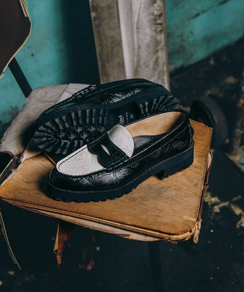 The Kenford Fineshoes ローファー Tank Sole Loafers Black