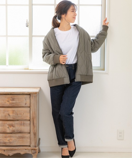 「PREFERIR」 ブルゾン LARGE カーキ レディース_画像2