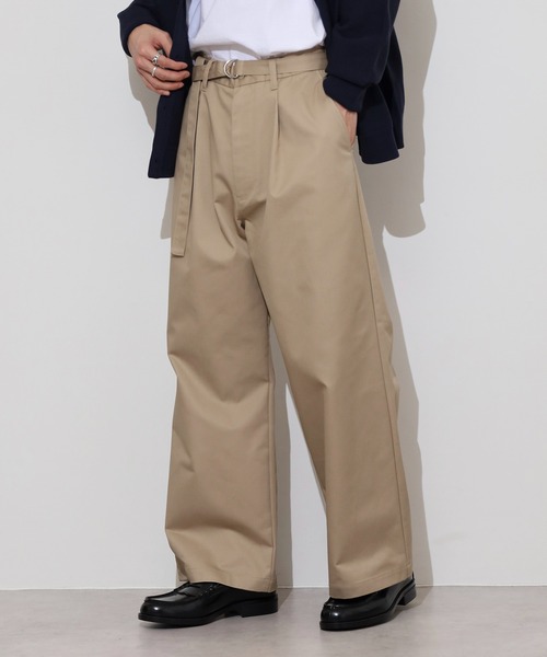 ファシル　ワイドチノ 予約】wide chino slacks/3size/3color | F A S H I R U