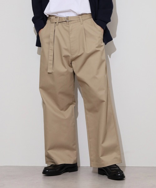 ファシル　ワイドチノ tuck wide chino pants/2color/2size | F A S H I R U