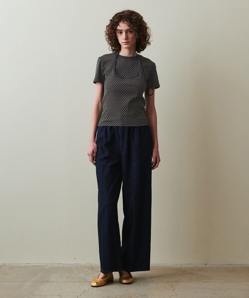 ＜Steven Alan＞プリント ホルターネック Tシャツ STEVEN ALAN キャミソール 「Steven Alan」プリント