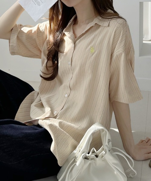 U.S. POLO ASSN.（ユーエスポロアッスン） ブラウス シャツ 半袖 半袖