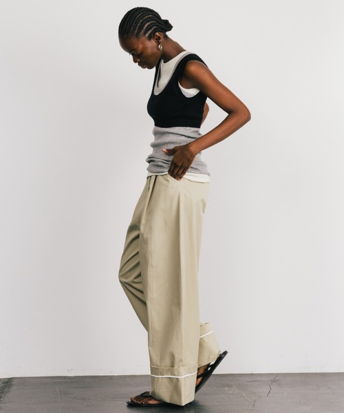 CREDONA チノパン COTTON WIDE PANTS/コットンワイドパンツ