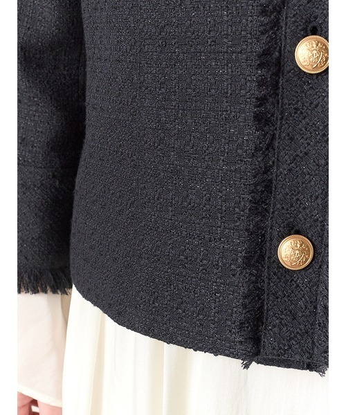 SNIDEL」 ツイードジャケット 1 ピンク レディース