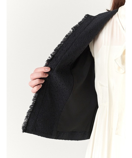 SNIDEL」 ツイードジャケット 1 ピンク レディース