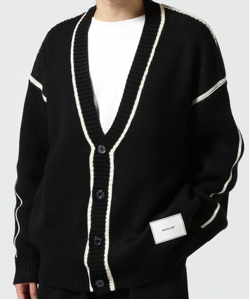 WHITELAND（ホワイトランド） ニットカーディガン F ブラック メンズ
