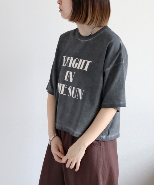 【洗える・日本製】フェザー柄タックTシャツ WEB限定カラーあり】バックタックドルマンスキッパーシャツ
