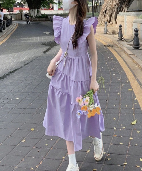 EriEri 様♪専用オーダー 紫のワンピース URGE： ワンピース 「URGE