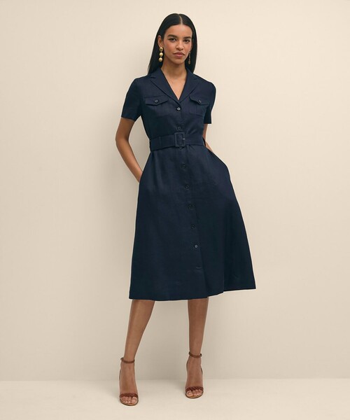 BROOKS BROTHERS（ブルックスブラザーズ） シャツワンピース リネン