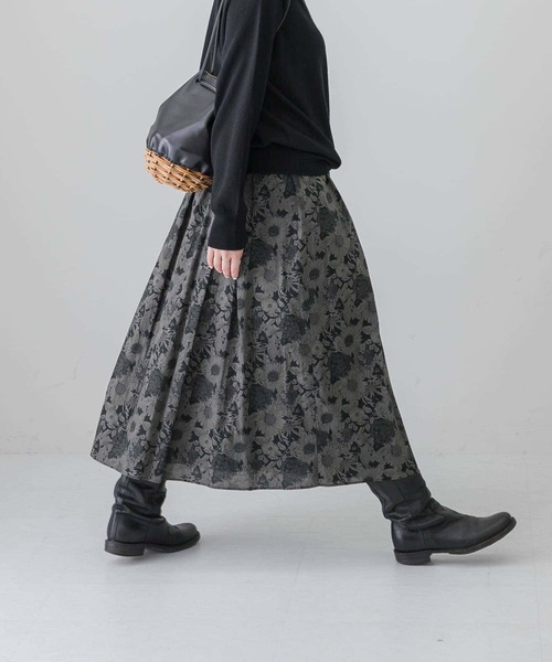 美品✨kagure かぐれ プリーツロングスカート フレア ウール グレー かぐれ（カグレ）の「ウールプリーツスカート（スカート）」 - WEAR